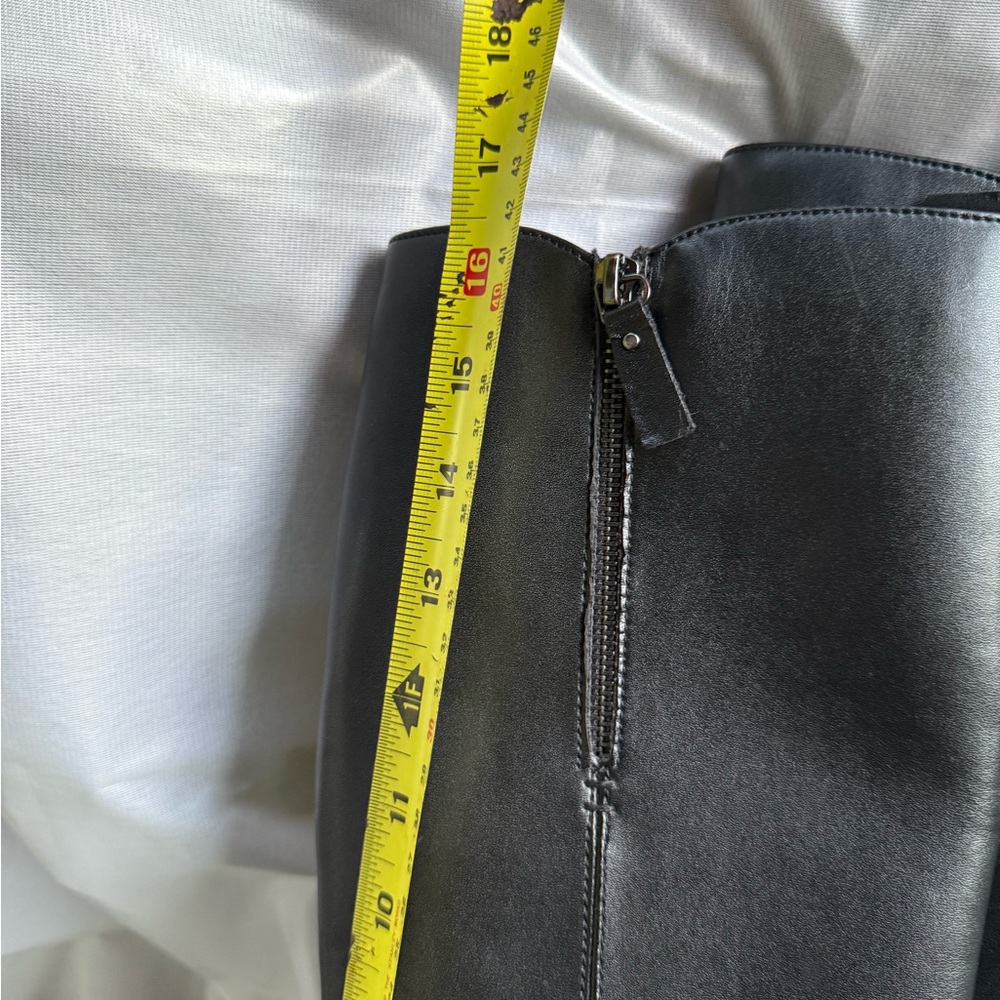 ☔️ COLLEGE AQUA Riding Boots 👢 🐎 EUC low heel - Picture 11 of 15